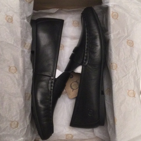 NWT Born Barnstable Black Leather Loafers Shoes 7.5M PRICE REDUCED - Picture 8 of 12